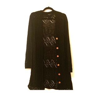 Gorgeous BCBCMaxAzria Black Open Knit Sweater